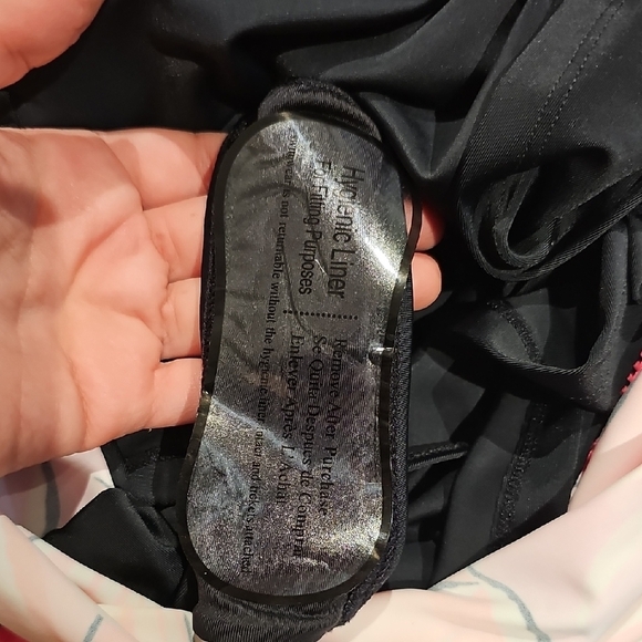 ZeroXposur Women's Tropical Print Swim Dress - Pink, Yellow, Black - Picture 9 of 12